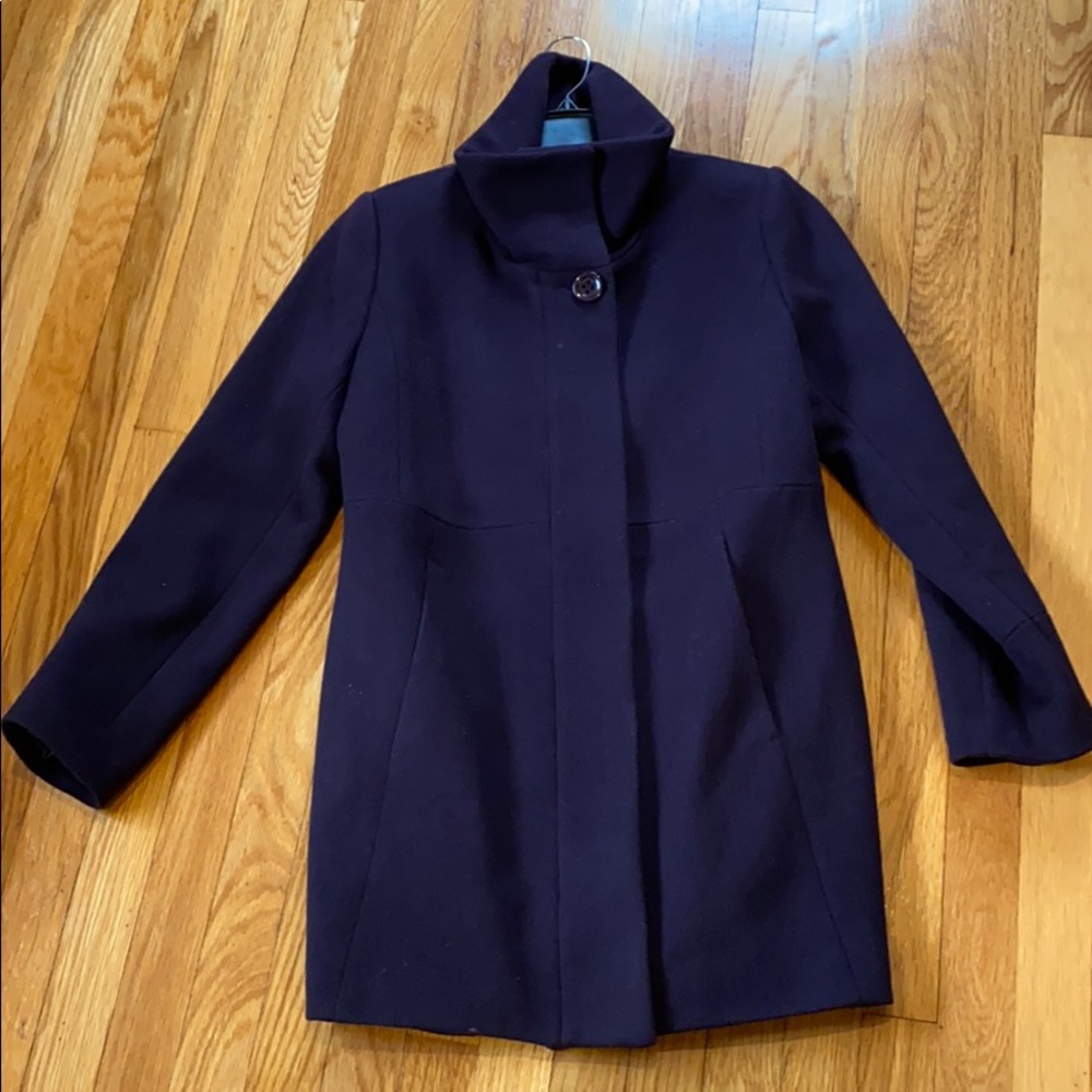 Never worn Kristen Blake Eggplant Wool Coat